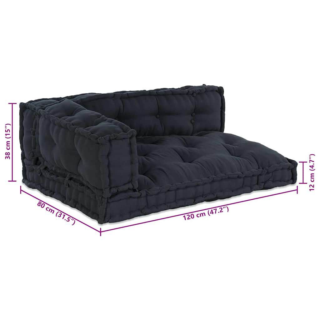 Anthracite / Trio – Le Moelly coussin de canapé sur palette