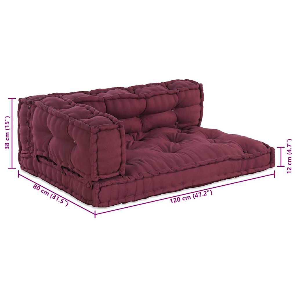 Marron / Trio – Le Moelly coussin de canapé sur palette