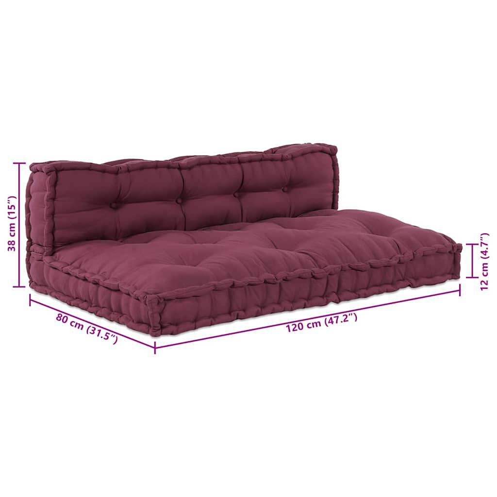 Marron / Duo – Le Moelly coussin de canapé sur palette