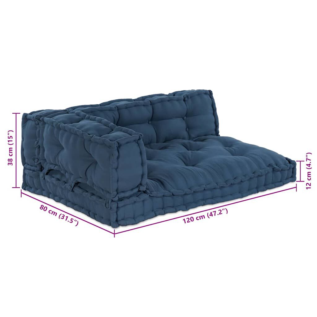 Indigo / Trio – Le Moelly coussin de canapé sur palette