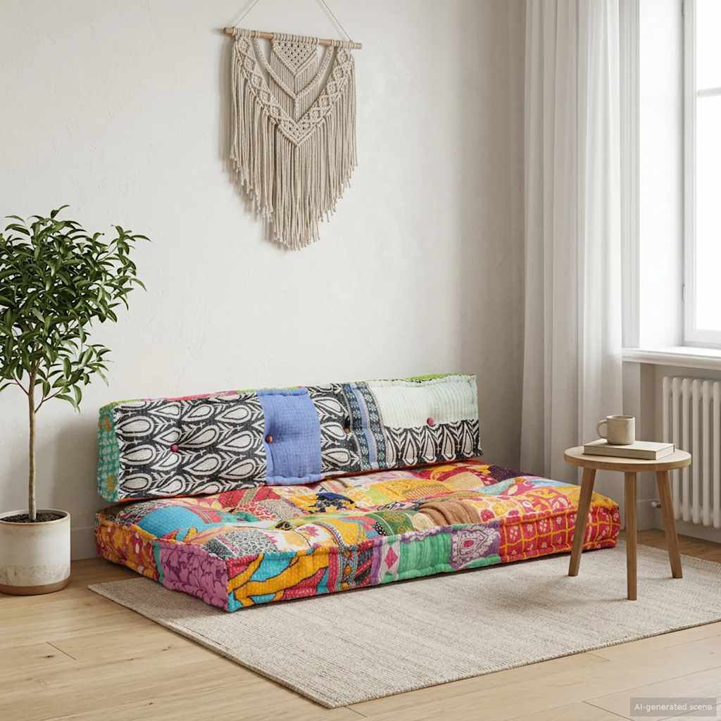 Patchwork / Duo – Le Moelly coussin de canapé sur palette