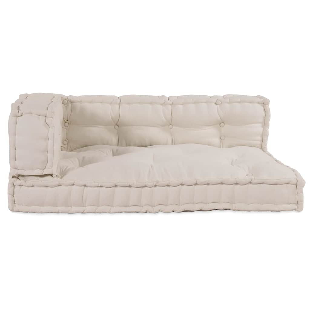 Crème / Trio – Le Moelly coussin de canapé sur palette