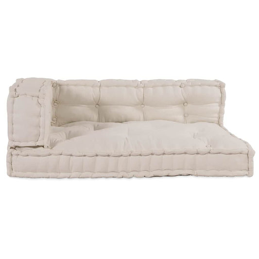 Crème / Trio – Le Moelly coussin de canapé sur palette