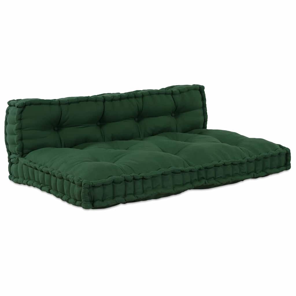 Vert / Duo – Le Moelly coussin de canapé sur palette