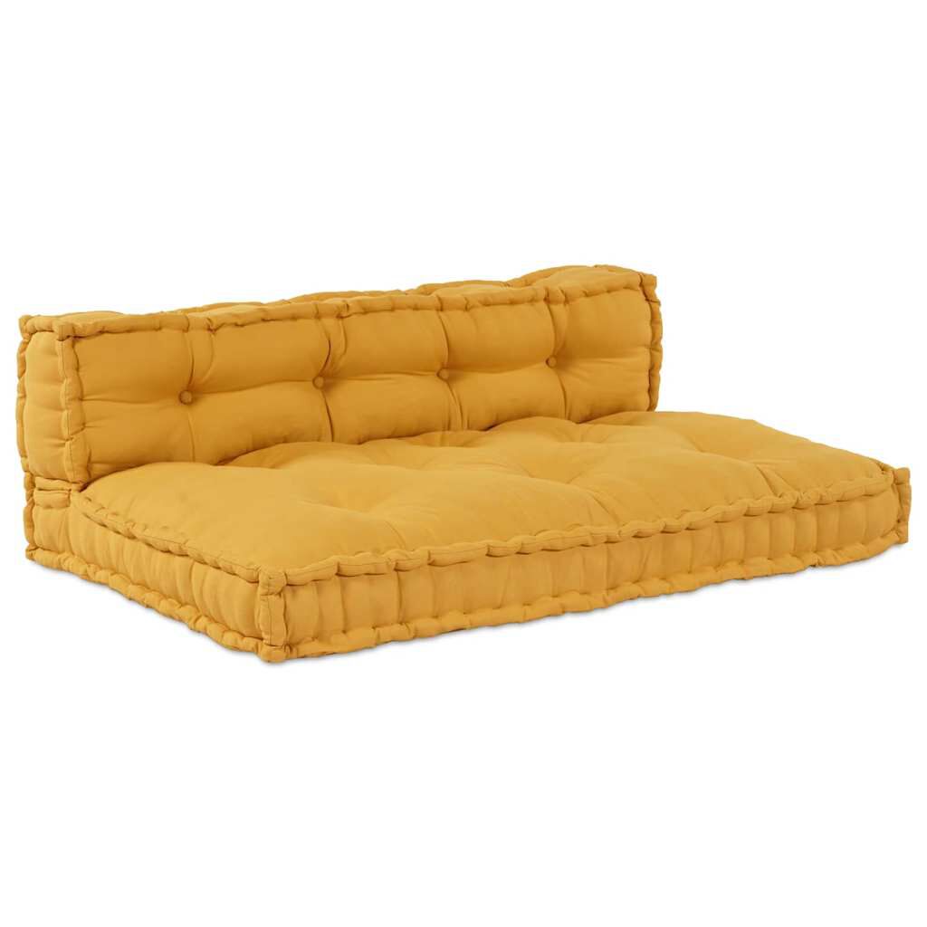 Jaune / Duo – Le Moelly coussin de canapé sur palette