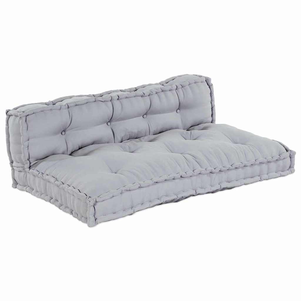 Gris / Duo – Le Moelly coussin de canapé sur palette