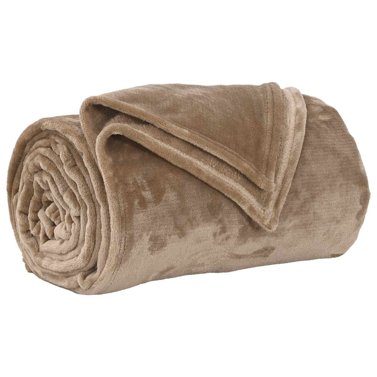 Camel / 240 x 270 cm – Plaid polaire Moelly