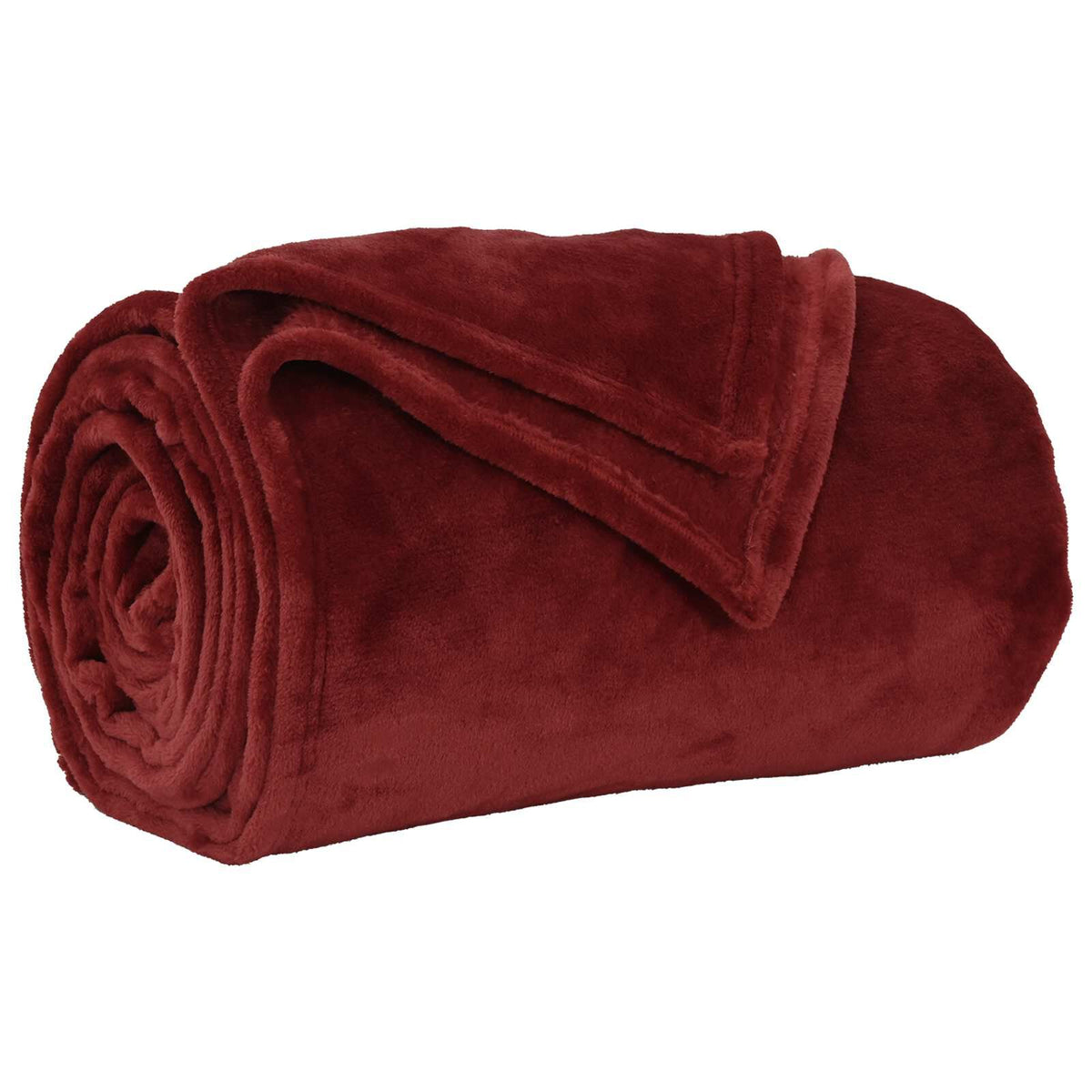 Bordeaux / 220 x 240 cm – Plaid polaire Moelly