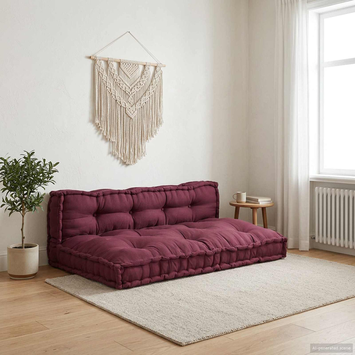 Marron / Duo – Le Moelly coussin de canapé sur palette