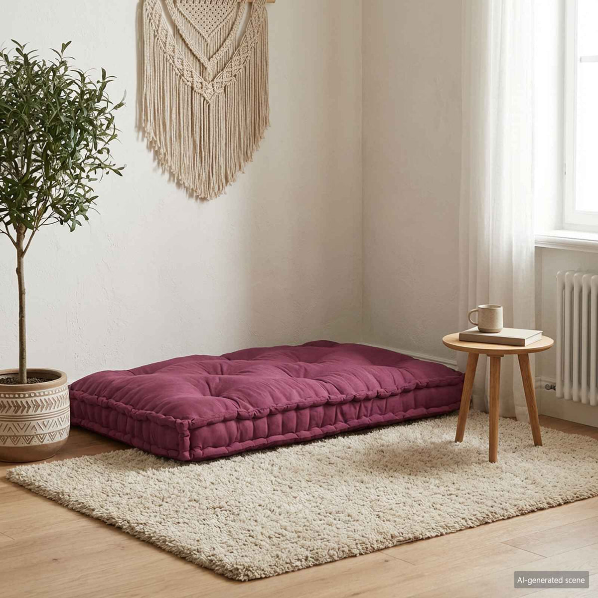 Marron / Solo – Le Moelly coussin de canapé sur palette