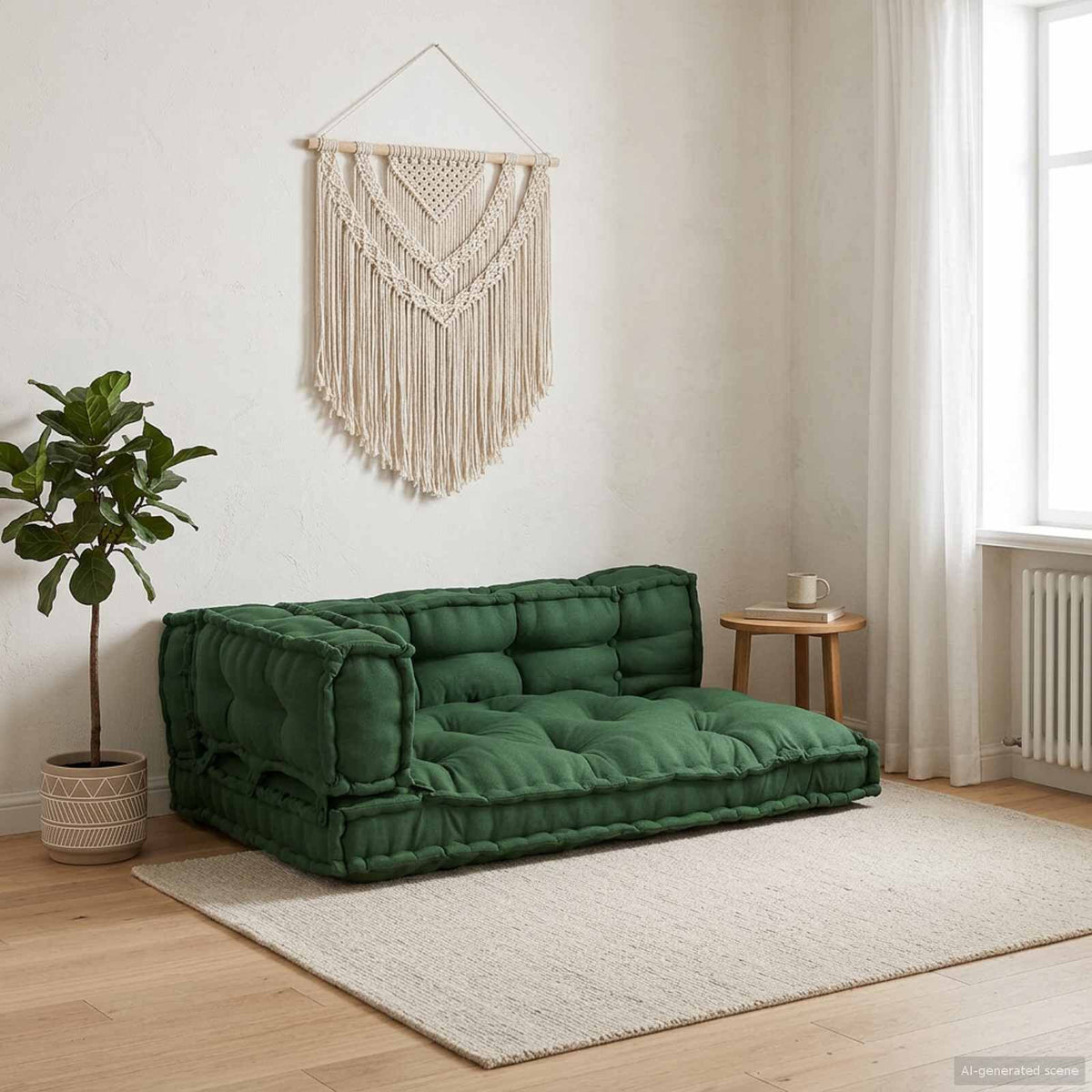 Vert / Trio – Le Moelly coussin de canapé sur palette