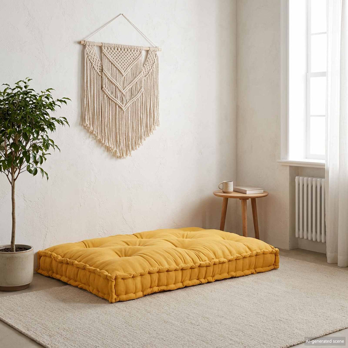 Jaune / Solo – Le Moelly coussin de canapé sur palette