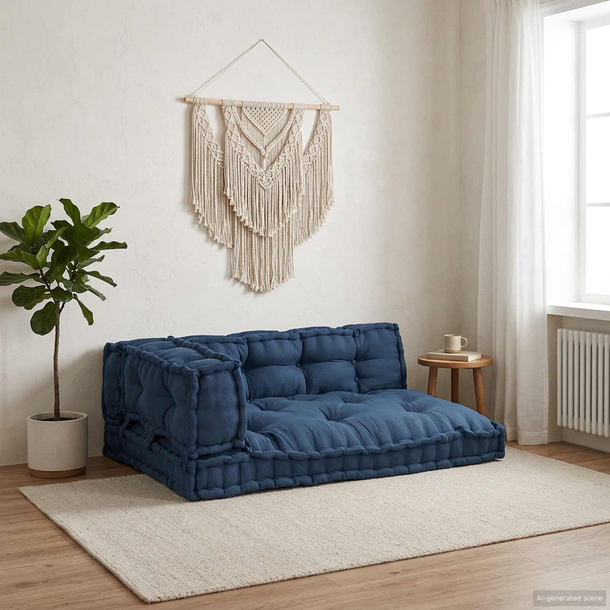 Indigo / Trio – Le Moelly coussin de canapé sur palette