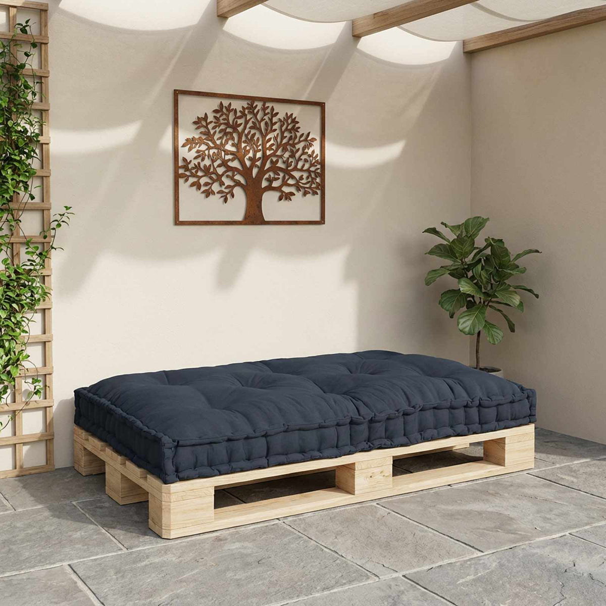 Anthracite / Solo – Le Moelly coussin de canapé sur palette