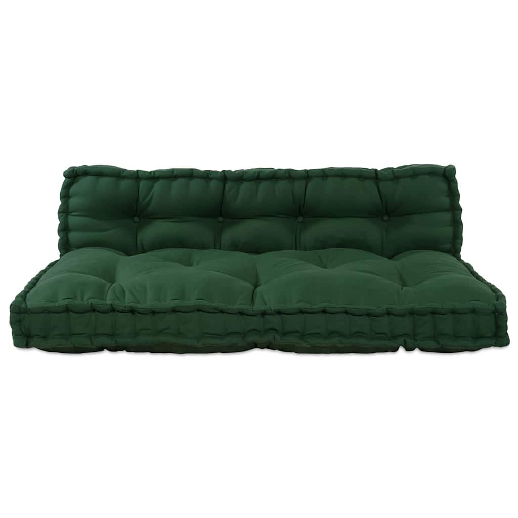 Vert / Duo – Le Moelly coussin de canapé sur palette