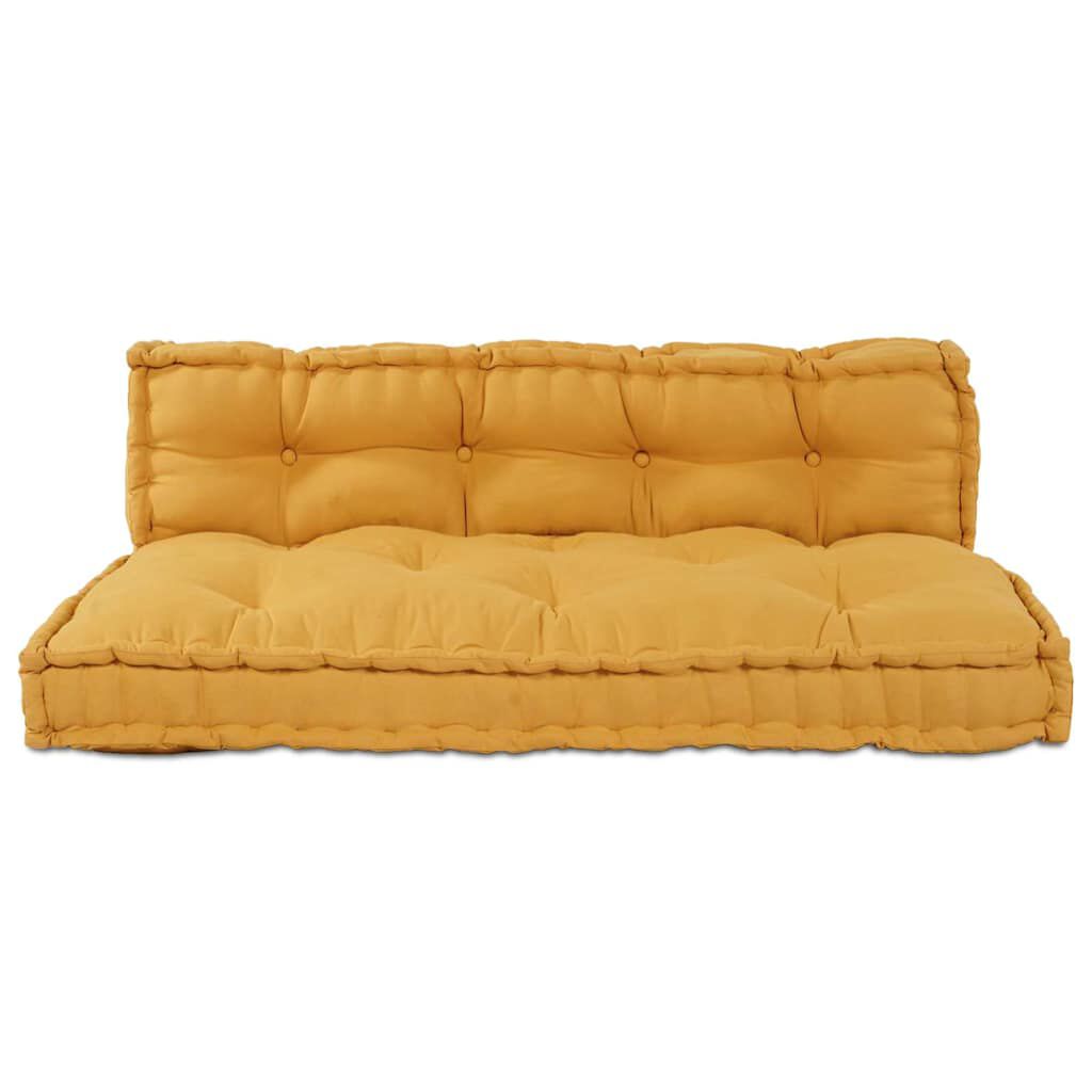 Jaune / Duo – Le Moelly coussin de canapé sur palette
