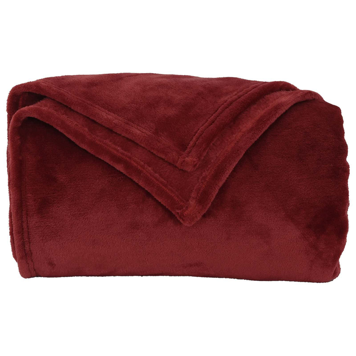 Bordeaux / 130 x 150 cm – Plaid polaire Moelly