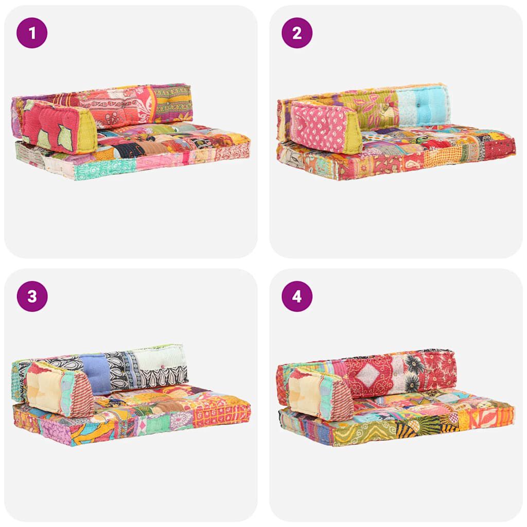 Patchwork / Trio – Le Moelly coussin de canapé sur palette
