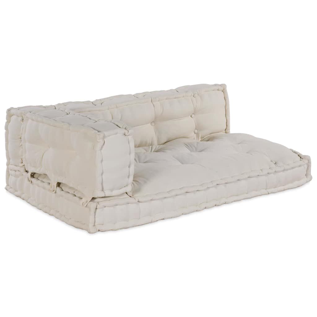 Crème / Trio – Le Moelly coussin de canapé sur palette