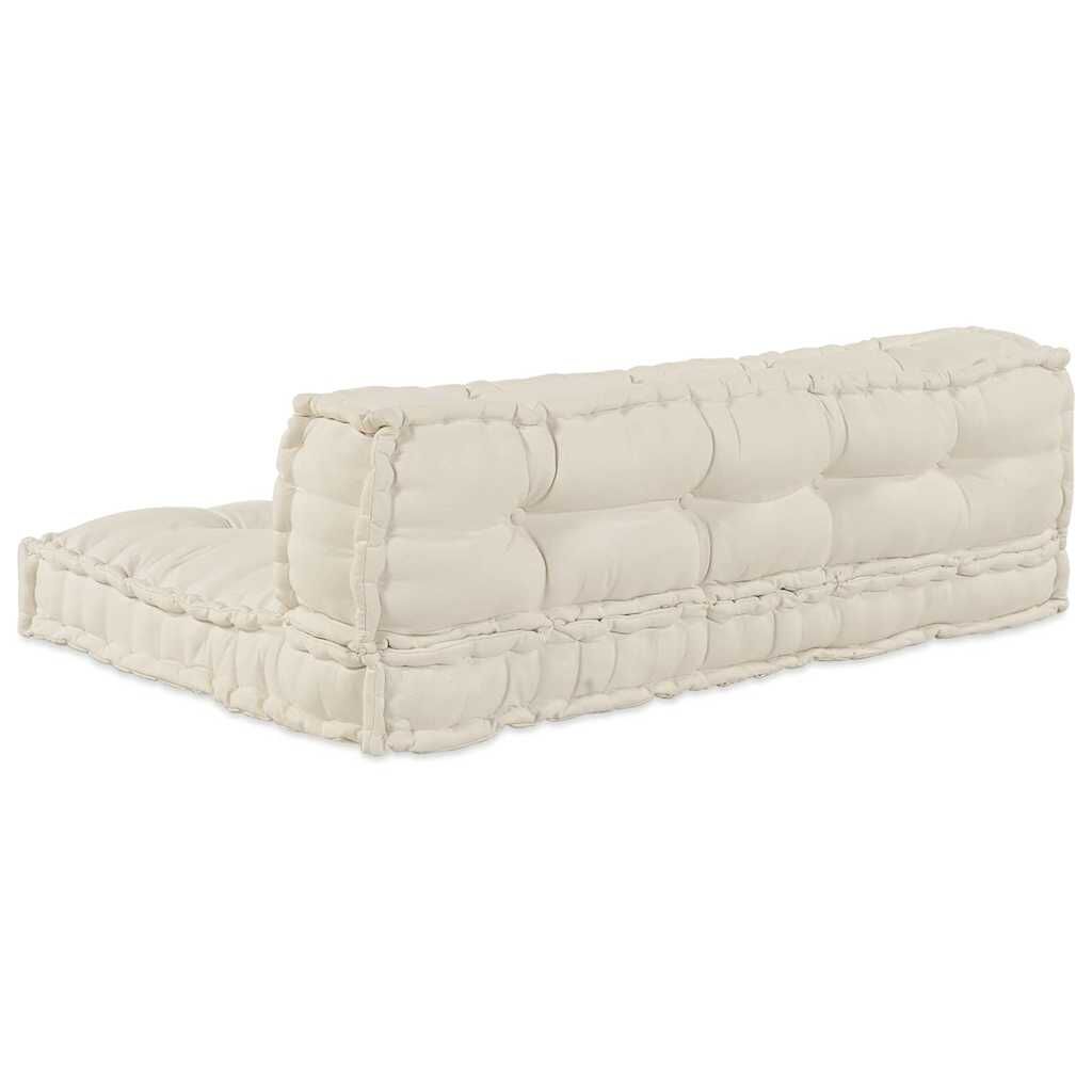Crème / Duo – Le Moelly coussin de canapé sur palette