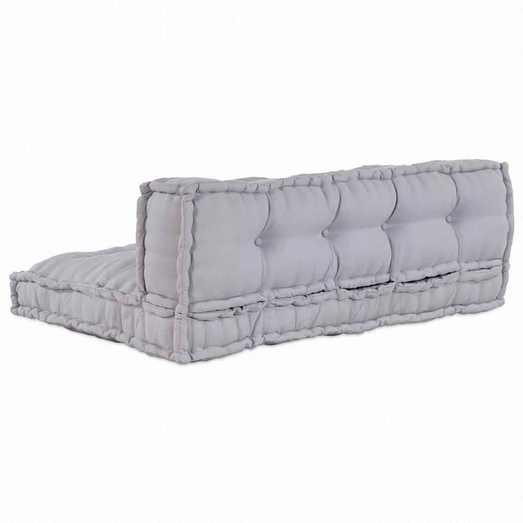 Gris / Duo – Le Moelly coussin de canapé sur palette