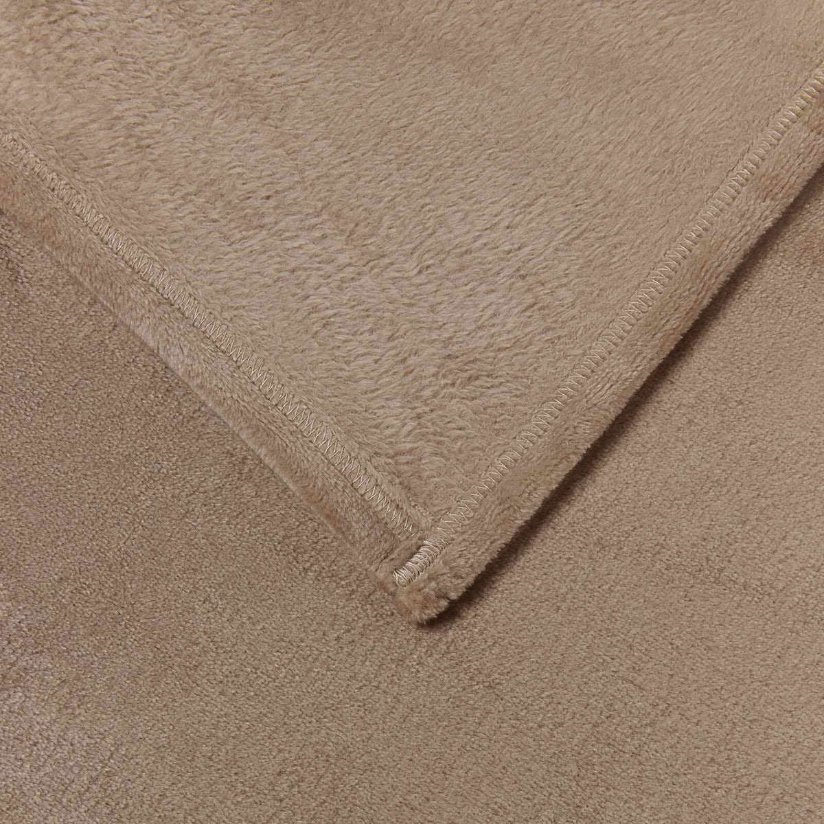Camel / 220 x 240 cm – Plaid polaire Moelly