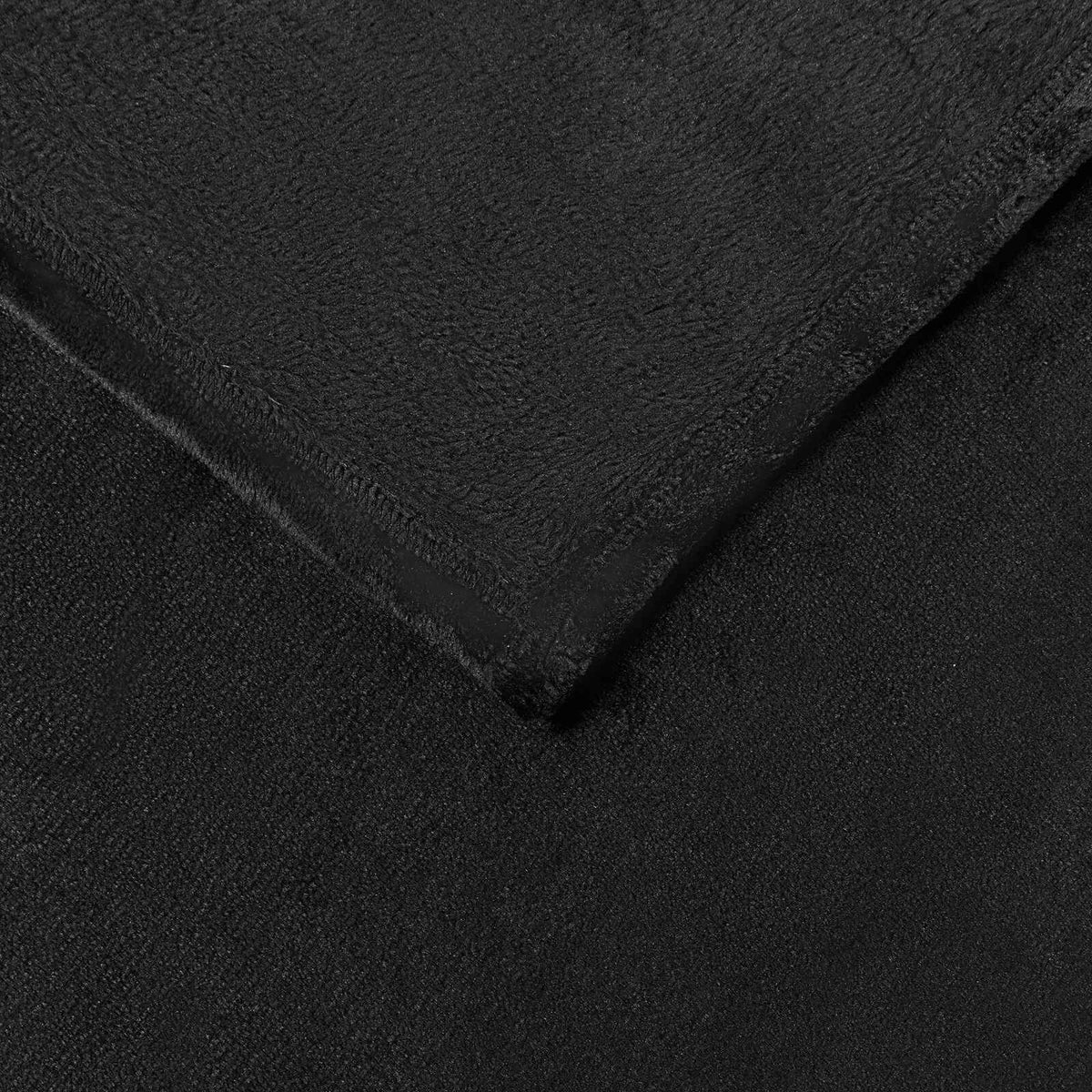 Noir / 240 x 270 cm – Plaid polaire Moelly
