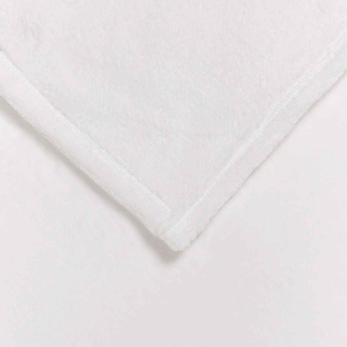 Blanc / 220 x 240 cm – Plaid polaire Moelly
