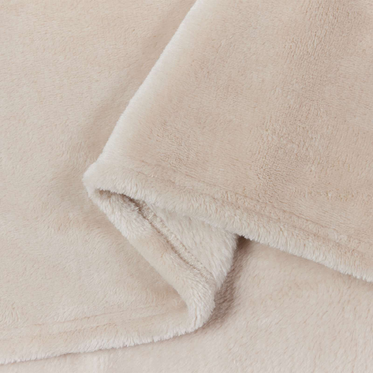 Beige / 130 x 150 cm – Plaid polaire Moelly