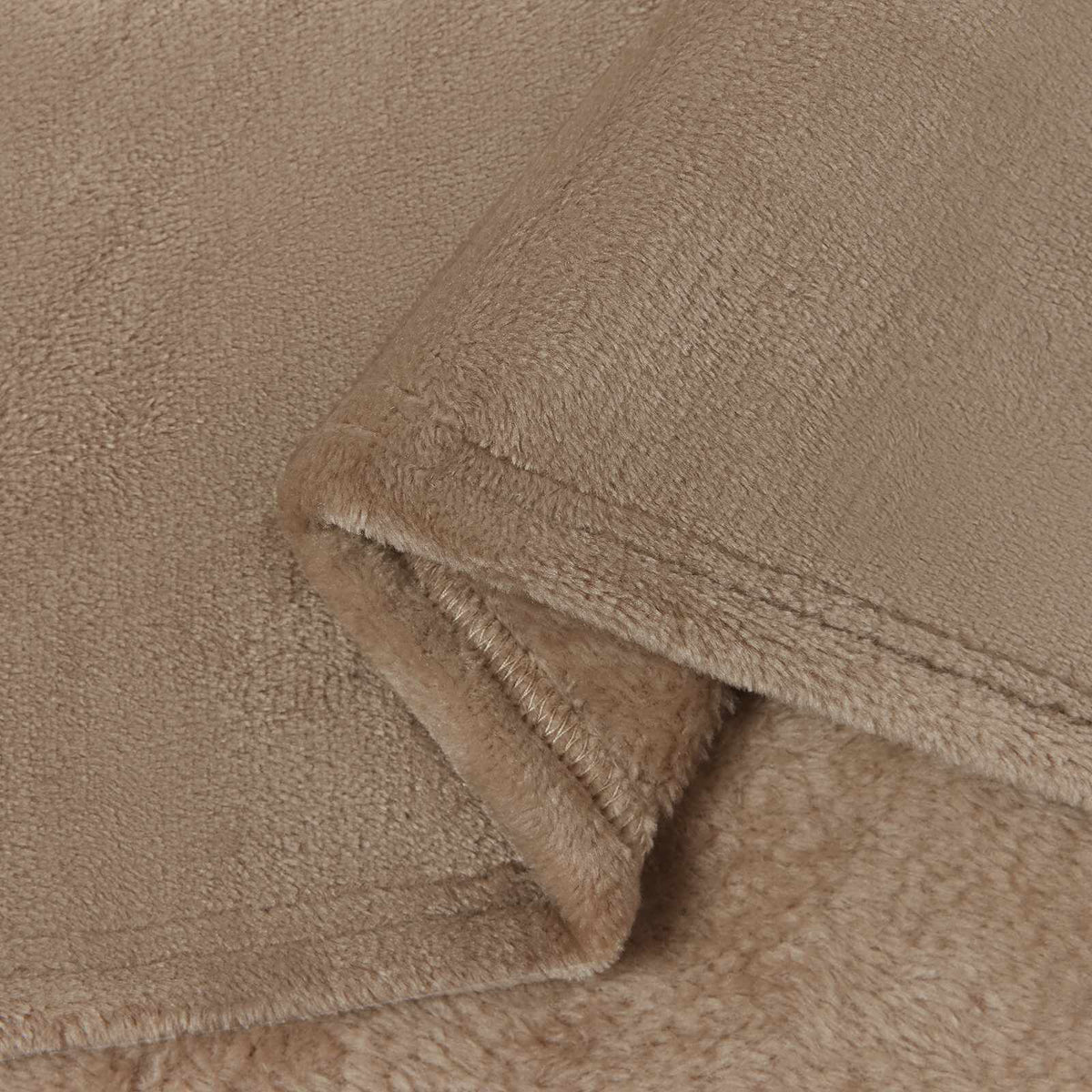 Camel / 220 x 240 cm – Plaid polaire Moelly