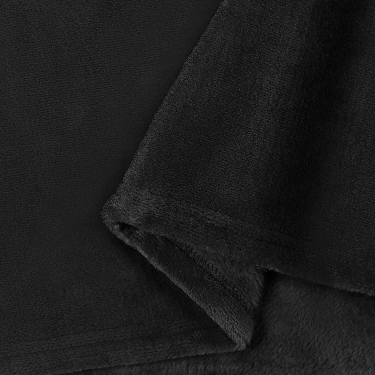 Noir / 150 x 200 cm – Plaid polaire Moelly