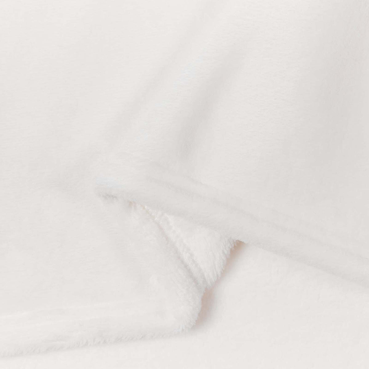 Blanc / 220 x 240 cm – Plaid polaire Moelly