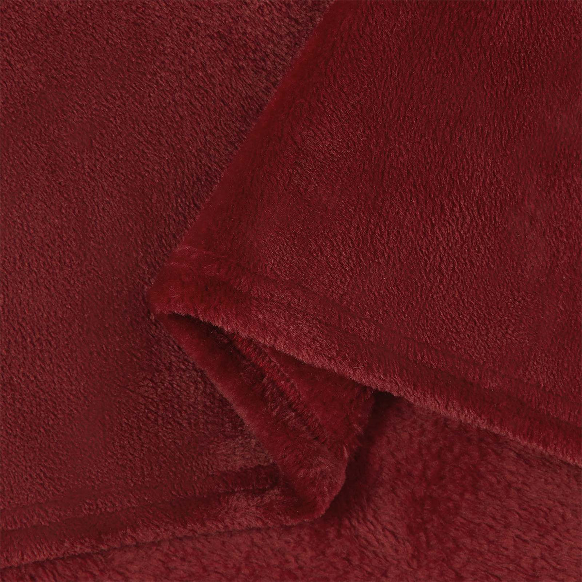 Bordeaux / 150 x 200 cm – Plaid polaire Moelly