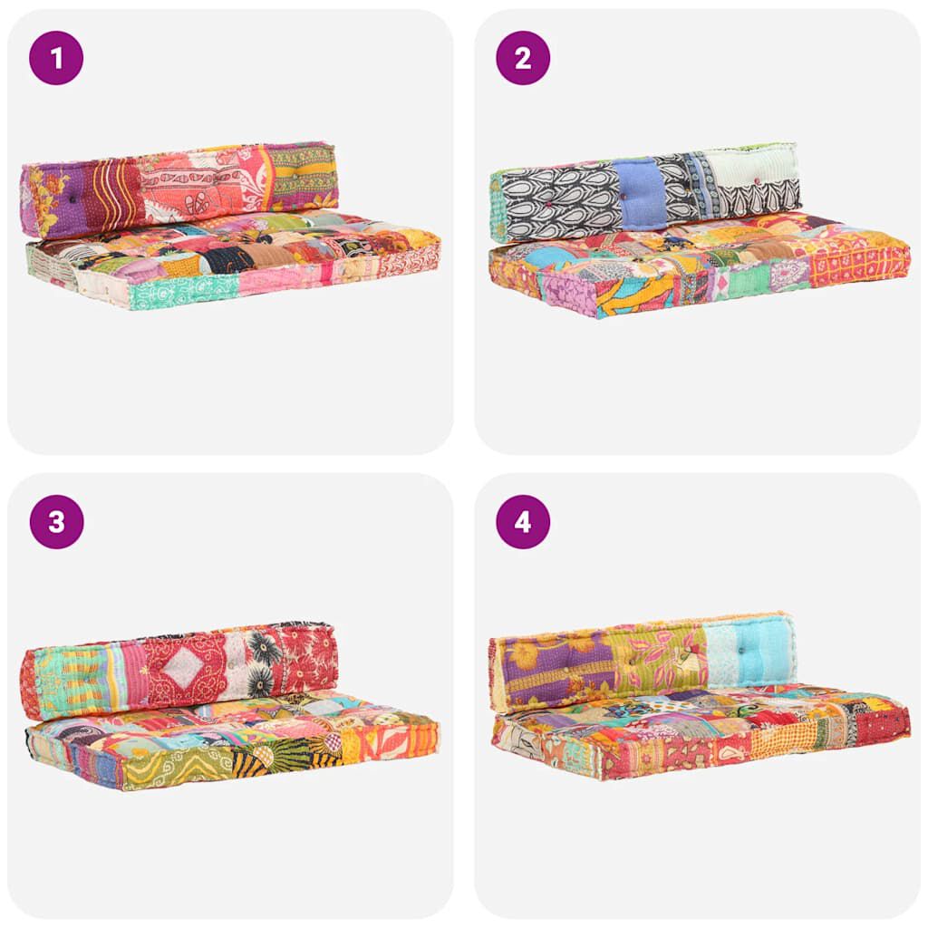 Patchwork / Duo – Le Moelly coussin de canapé sur palette