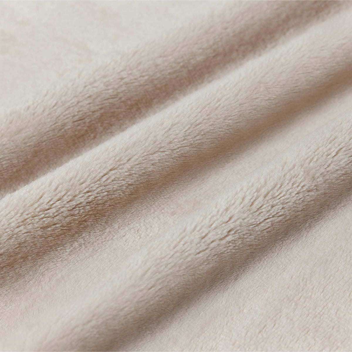 Beige / 130 x 150 cm – Plaid polaire Moelly