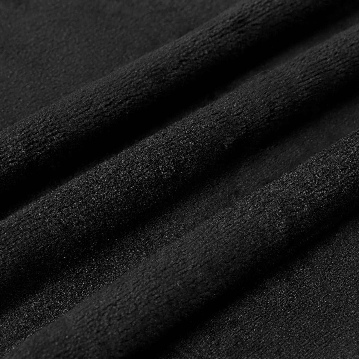 Noir / 240 x 270 cm – Plaid polaire Moelly