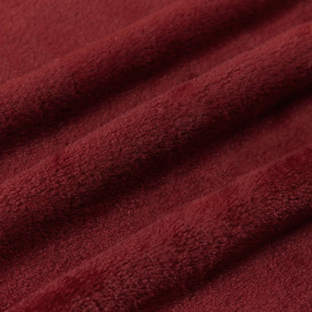 Bordeaux / 130 x 150 cm – Plaid polaire Moelly