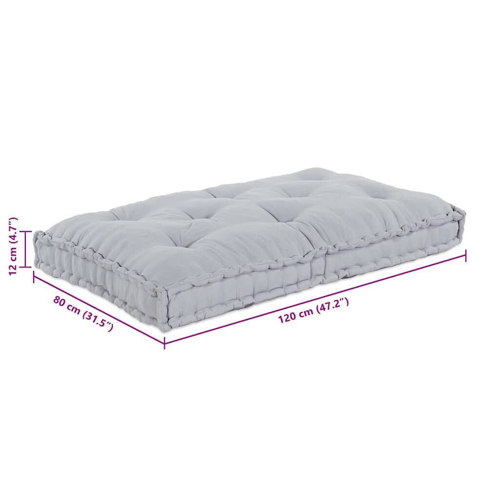 Gris / Solo – Le Moelly coussin de canapé sur palette